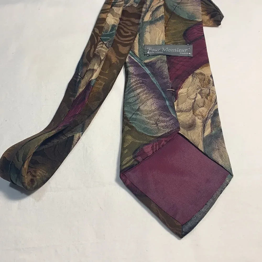 3for$20 pour monsieur tie brown purple green
